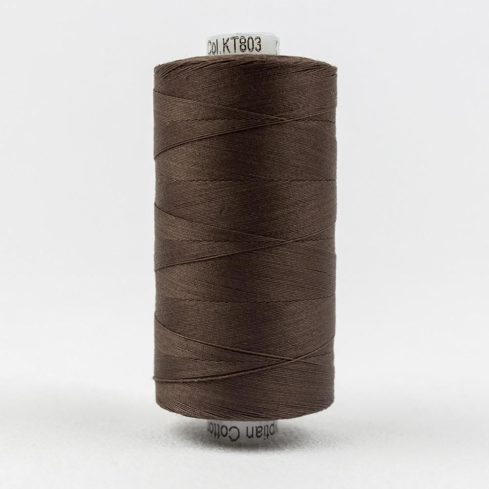 KT803 - Konfetti™ 50wt Egyptian Cotton Dark Brown Thread WonderFil