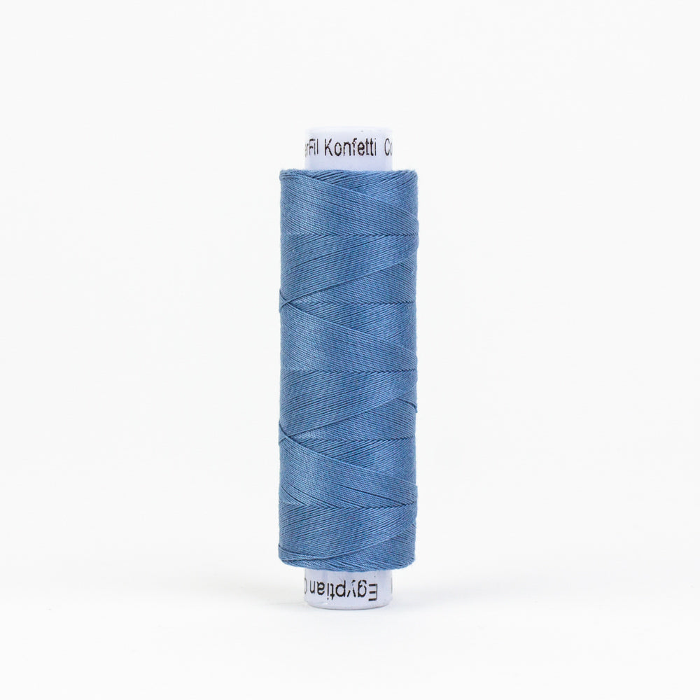 KT600 - Konfetti™ 50wt Egyptian Cotton Blue Thread WonderFil