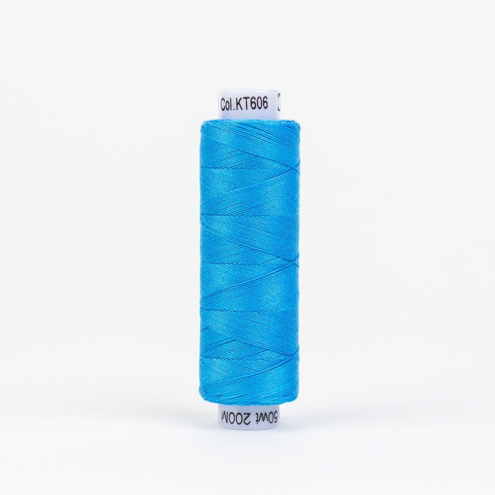 KT606 -  Konfetti™ 50wt Egyptian Cotton Peacock Blue Thread WonderFil