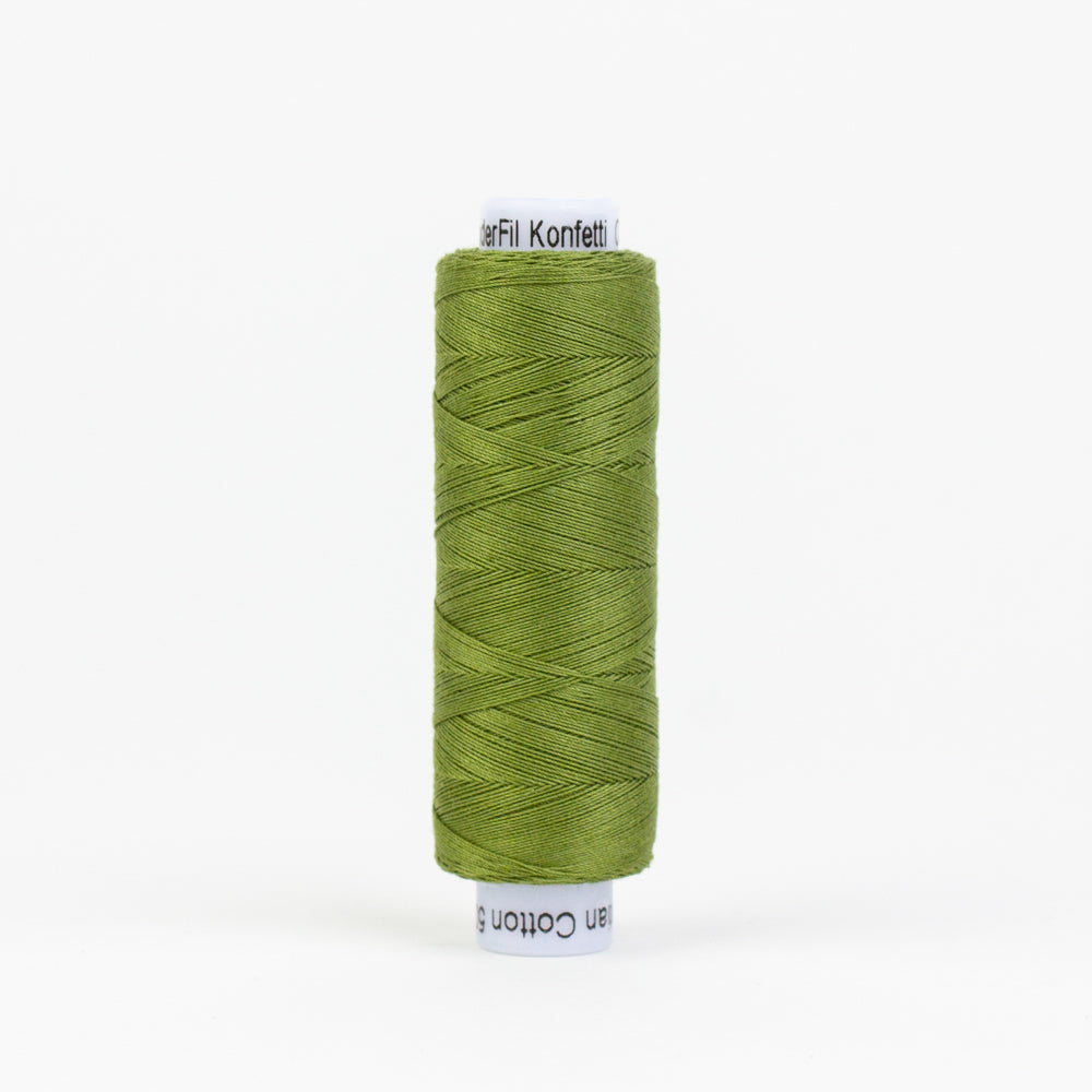 KT612 - Konfetti™ 50wt Egyptian Cotton Olive Green Thread WonderFil