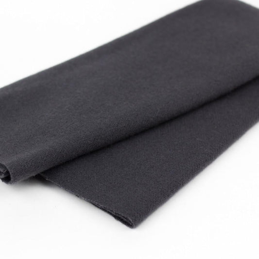LN06 - Charcoal Merino Wool Fabric WonderFil
