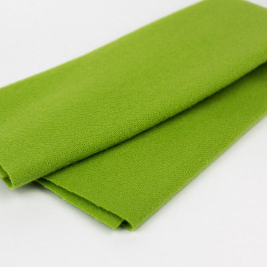 LN13 - Electric Lime Merino Wool Fabric WonderFil