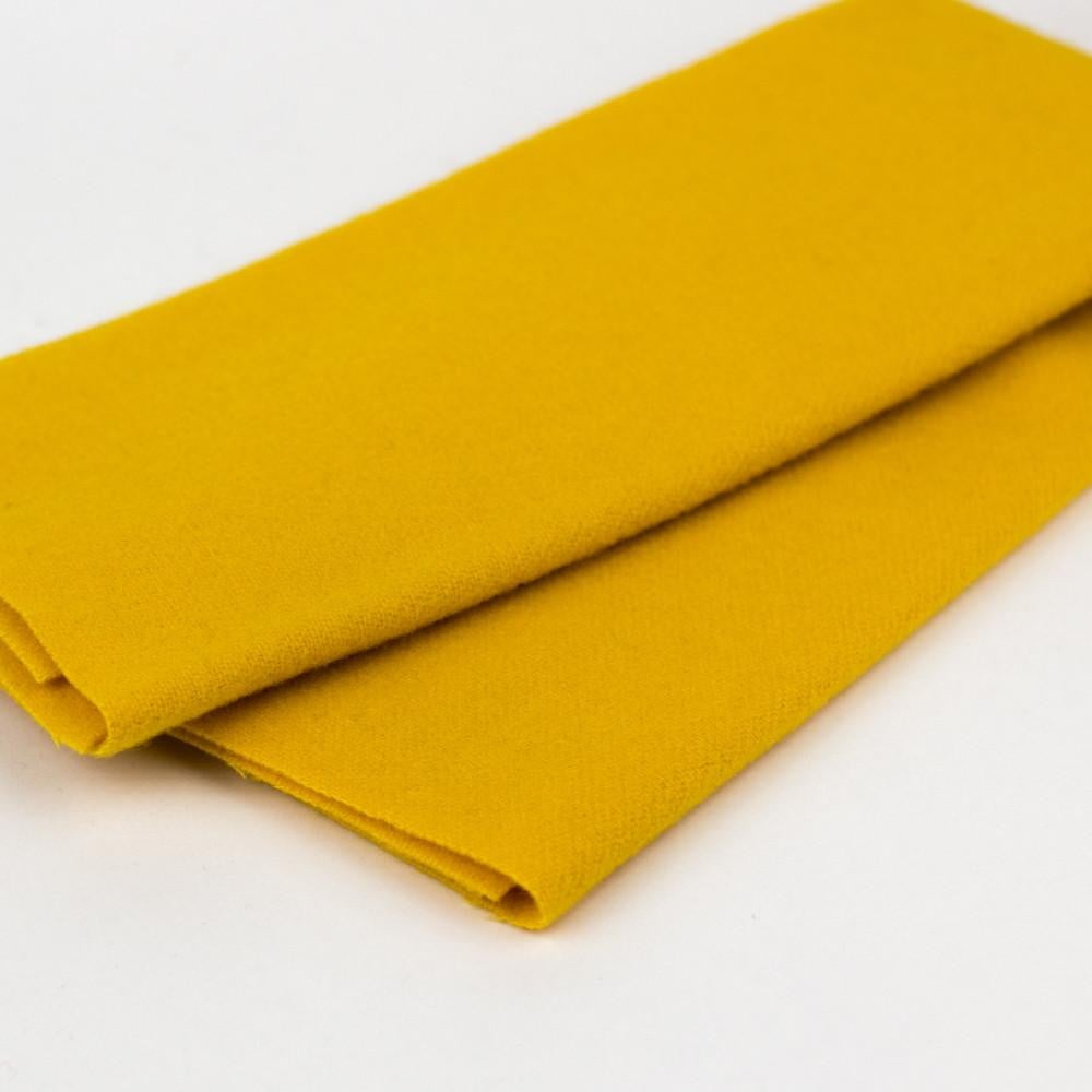 LN33 - Goldenrod Merino Wool Fabric WonderFil