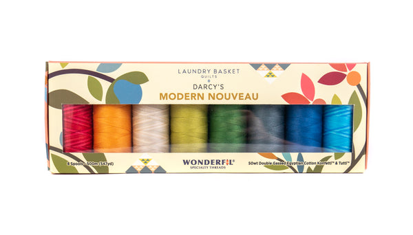 Darcy’s Modern Nouveau by Edyta Sitar - Egyptian Cotton Thread Pack WonderFil Online EU