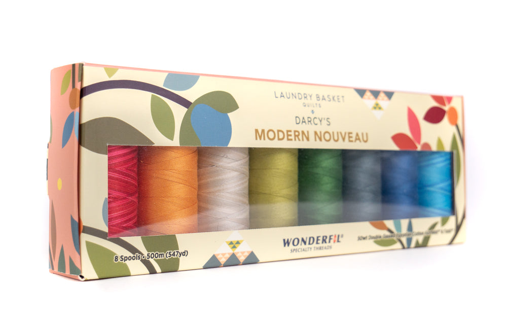 Darcy’s Modern Nouveau by Edyta Sitar - Egyptian Cotton Thread Pack WonderFil Online EU