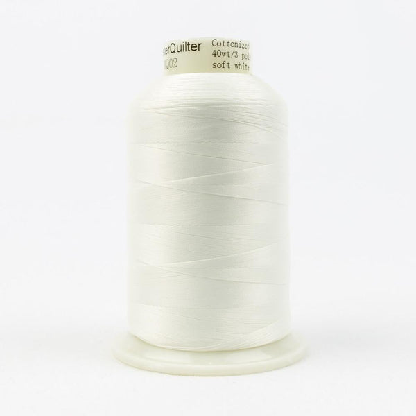 MQ02 - Master Quilter™ 40wt All Purpose Soft White Polyester Thread WonderFil