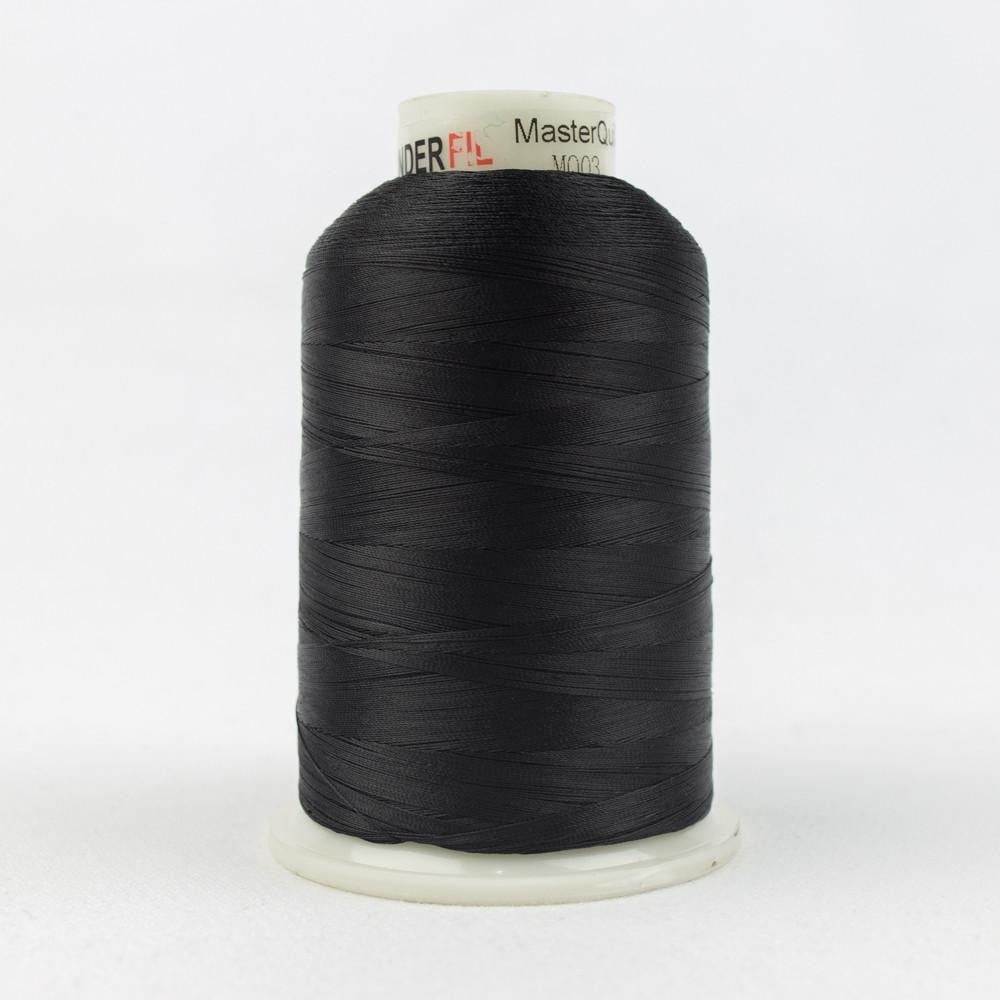 MQ03 - Master Quilter™ 40wt All Purpose Black Polyester Thread WonderFil