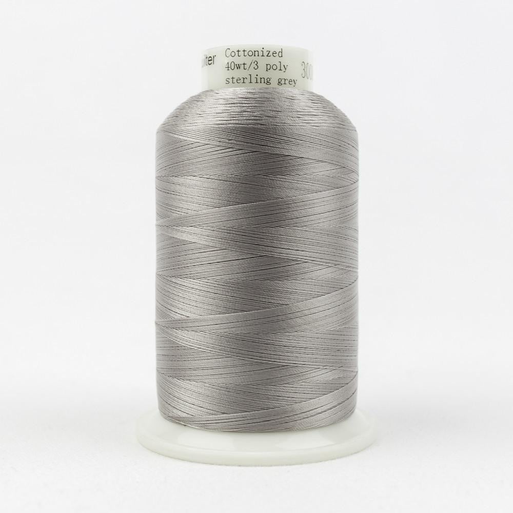 MQ37 - Master Quilter™ 40wt All Purpose Sterling Grey Polyester Thread WonderFil