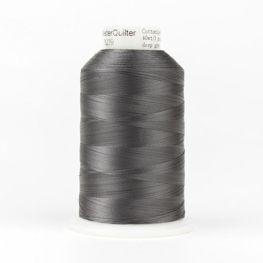MQ39 - Master Quilter™ 40wt All Purpose Deep Grey Polyester Thread 40wt WonderFil