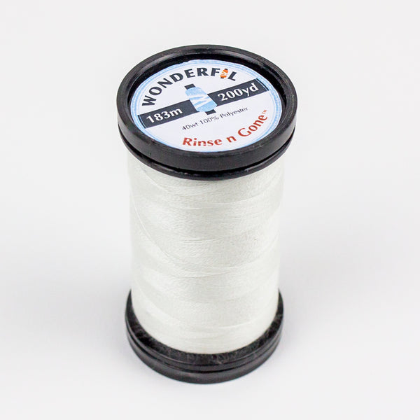 40wt  Rinse 'N Gone Washaway Polyester Thread WonderFil
