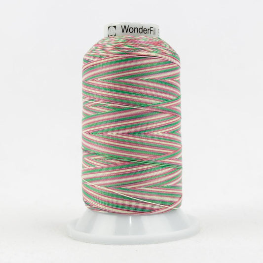 SCM04 - Silco™ 35wt Cotton Teal Yellow Pinks Thread WonderFil