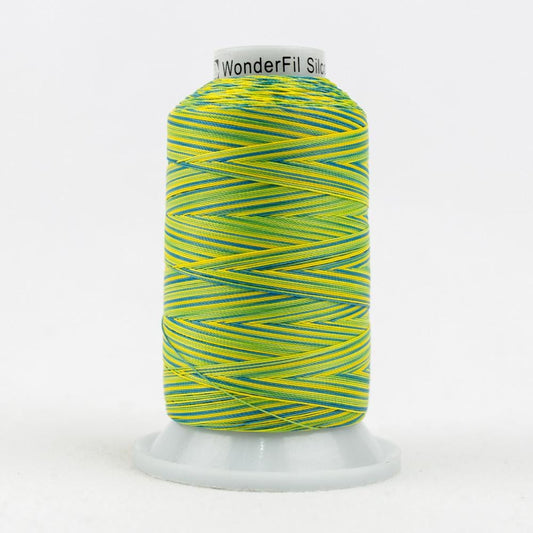 SCM22 - Silco™ 35wt Cotton Blue Yellow Green Thread WonderFil