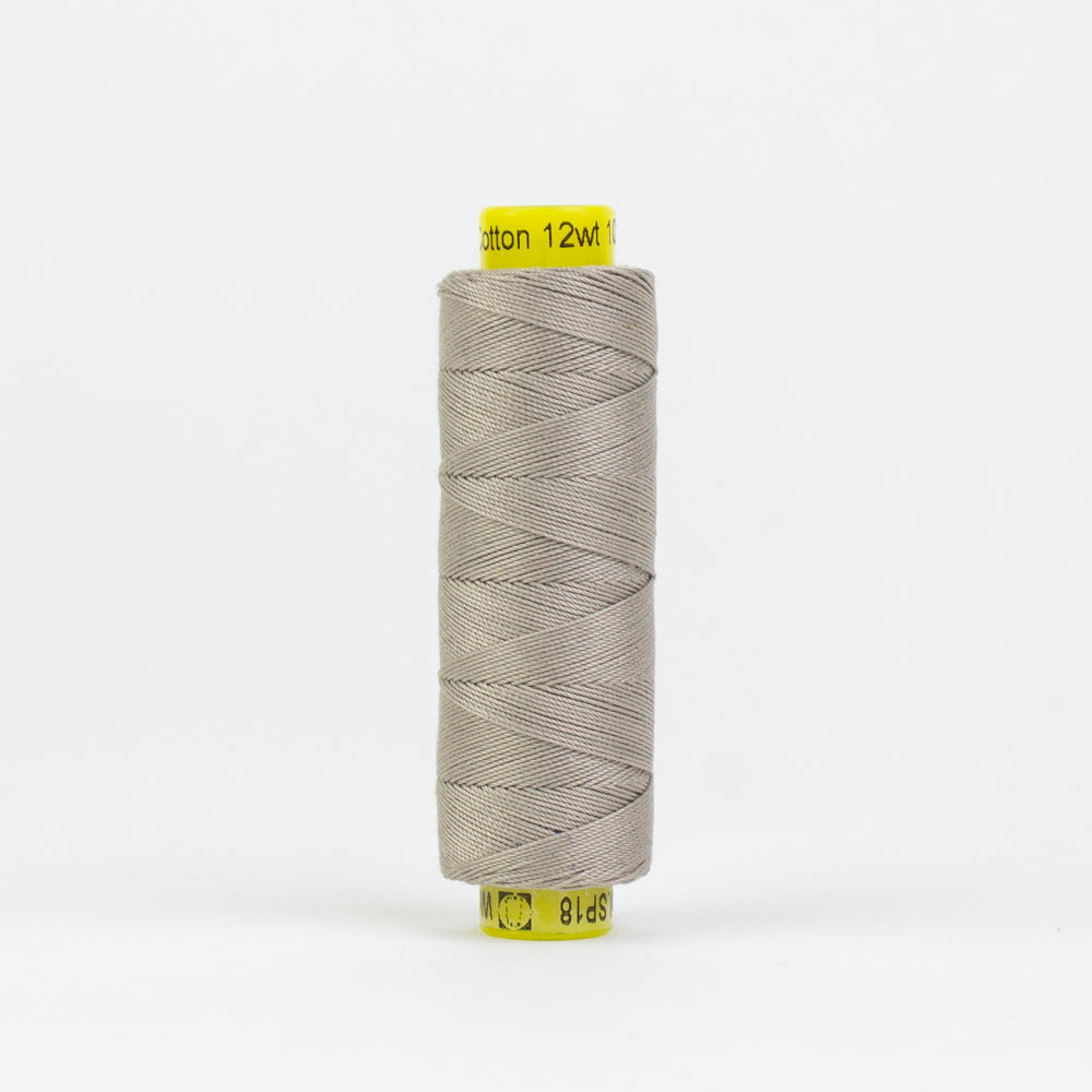SP18 - Spagetti™ 12wt Egyptian Cotton Light Taupe Grey Thread WonderFil