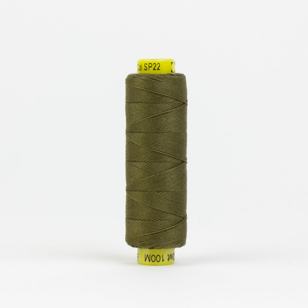 SP22 - Spagetti™ 12wt Egyptian Cotton Army Green Thread WonderFil