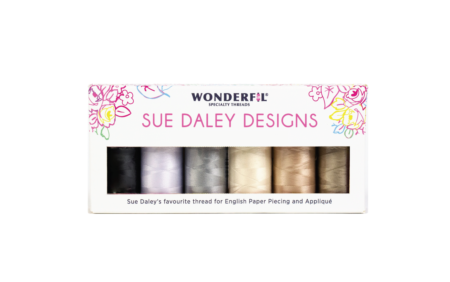 Sue Daley Brights & Neutral Thread Pack WonderFil Online EU